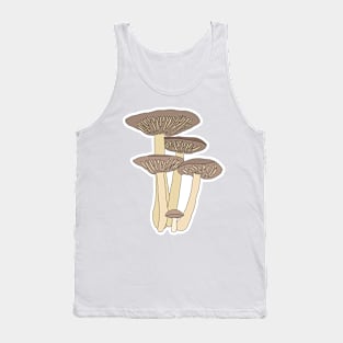 Brown Mushrooms Tank Top